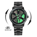 Men’s Luxury Car Wheel Watch – Stainless Steel Quartz